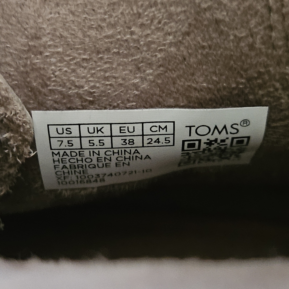 TOMS Frankie Boot Lace-up Sz.7.5 Tan Leather - Picture 13 of 16